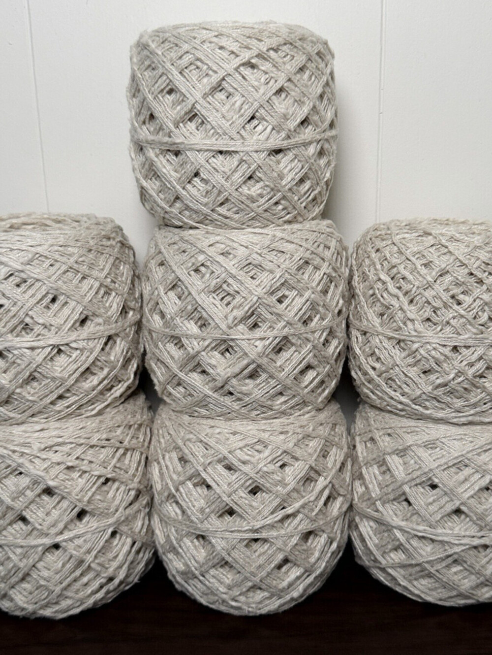 Reclaimed Cotton Blend DK/Sport Yarn 1296-1374 Yds Oatmeal 600g (7 Cakes)